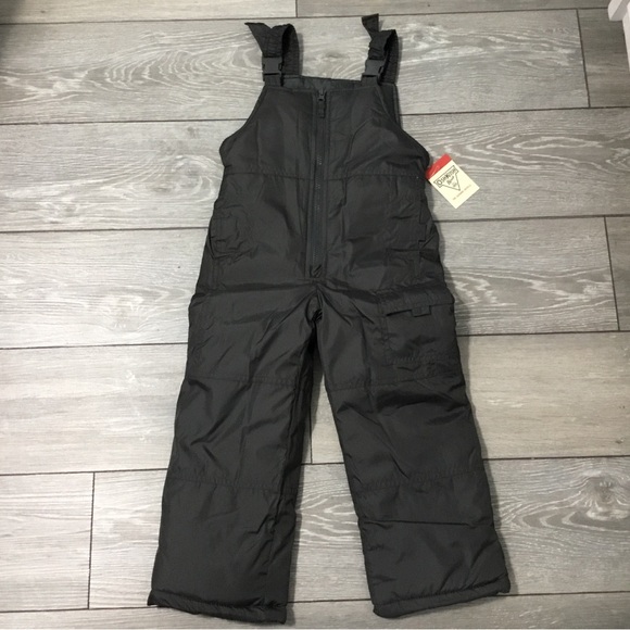 NWT OshKosh B’gosh Bib Snow Suit Overalls size 5 Gray Unisex - Picture 2 of 9